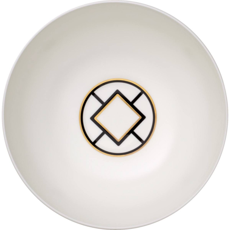 Салатниця Villeroy & Boch MetroChic 23 см білий/золото/чорний 10-4652-3170