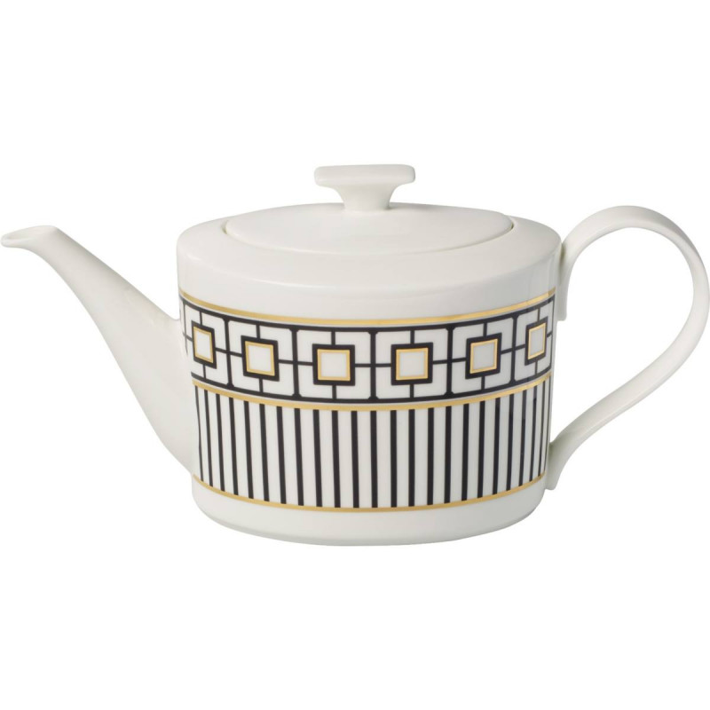 Чайник с крышкой Villeroy & Boch MetroChic Gifts 0.4 л белый /золото/черный 10-4483-0530