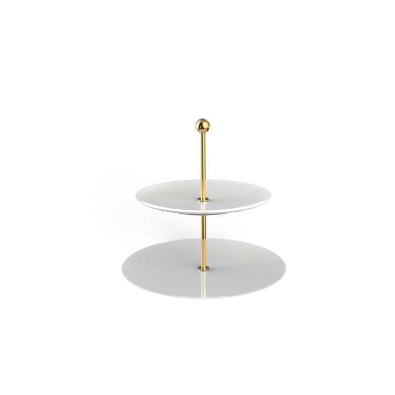 Дворівневий піднос Villeroy & Boch MetroChic blanc Gifts 27.5 см білий 10-4482-7880