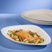 Тарілка плоска овальна Villeroy & Boch Dune 36х25 см білий 16-3293-2720