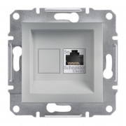 Розетка компьютерная Schneider Electric Asfora RJ45 кат5е STP алюминий EPH5000161