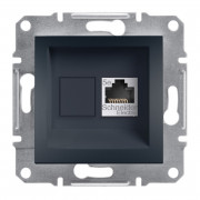 Розетка компьютерная Schneider Electric Asfora RJ45 кат5е STP антрацит EPH5000171