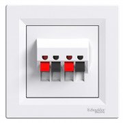 Аудиорозетка Schneider Electric Asfora пластик белый EPH5700121