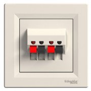 Аудиорозетка Schneider Electric Asfora пластик крем EPH5700123