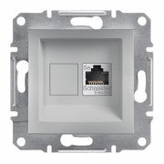 Розетка компьютерная Schneider Electric Asfora RJ45 кат5е STP алюминий EPH5000161