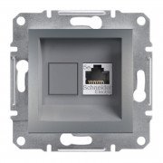 Розетка компьютерная Schneider Electric Asfora RJ45 кат5е STP сталь EPH5000162