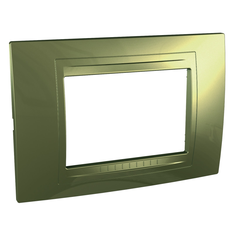 Рамка 3-модульная Schneider Electric Unica Allegro пластик золото MGU4.103.64