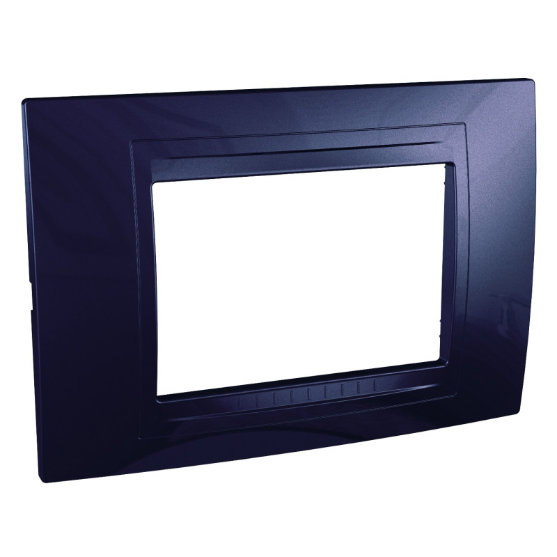 Рамка 3-модульная Schneider Electric Unica Allegro пластик индиго MGU4.103.42