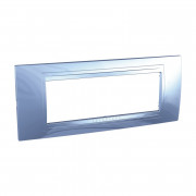 Рамка 6-модульная Schneider Electric Unica Allegro пластик голубой лед MGU4.106.54