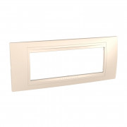 Рамка 6-модульна Schneider Electric Unica Allegro пластик крем MGU4.106.59