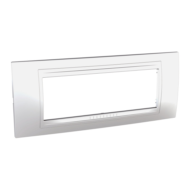 Рамка 6-модульная Schneider Electric Unica Allegro пластик серебристый MGU4.106.60