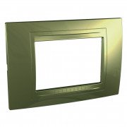 Рамка 3-модульная Schneider Electric Unica Allegro пластик золото MGU4.103.64