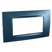 Рамка 4-модульна Schneider Electric Unica Allegro пластик блакитний лід MGU4.104.54