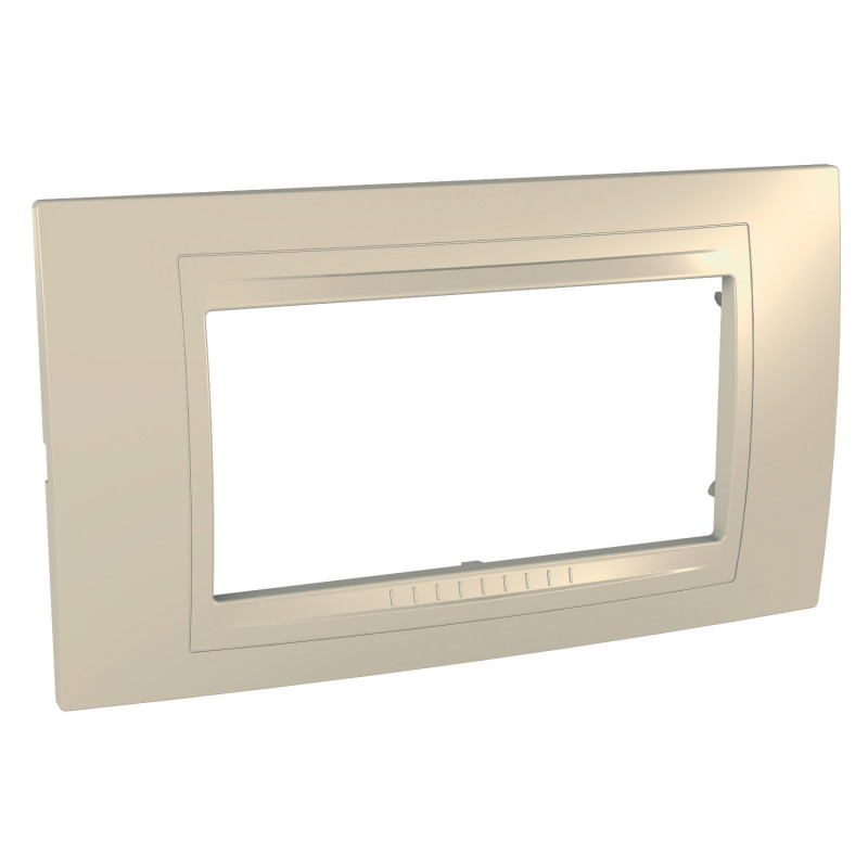 Рамка 4-модульная Schneider Electric Unica Allegro пластик песчаный MGU4.104.67