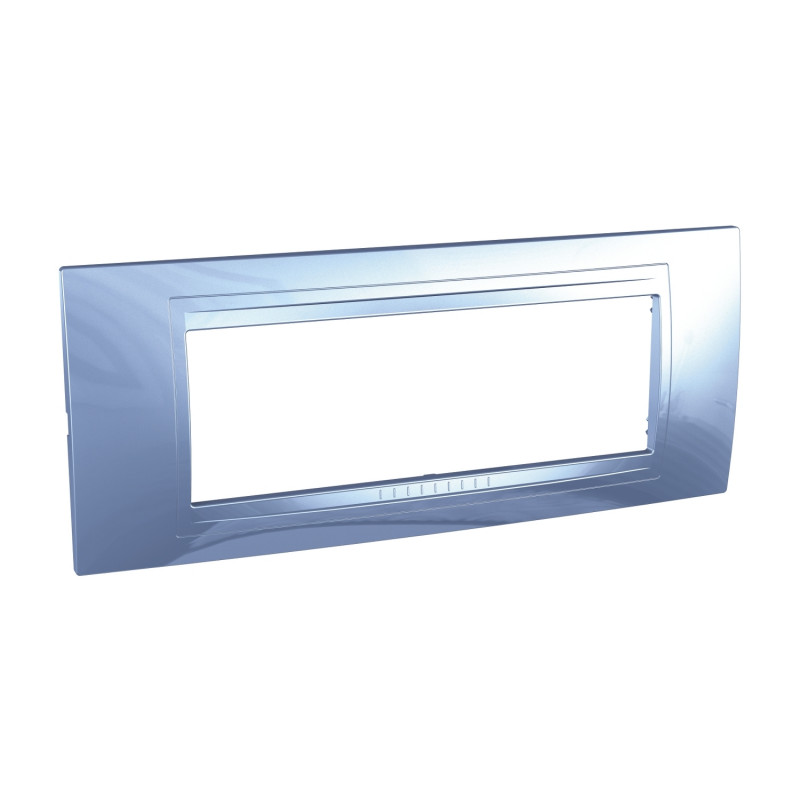 Рамка 6-модульная Schneider Electric Unica Allegro пластик блакитний лід MGU4.106.54