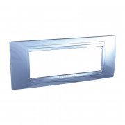 Рамка 6-модульная Schneider Electric Unica Allegro пластик голубой лед MGU4.106.54