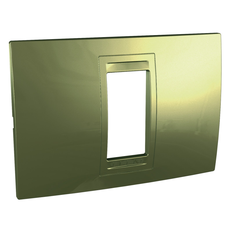 Рамка 1-модульная Schneider Electric Unica Allegro пластик золото MGU4.101.64