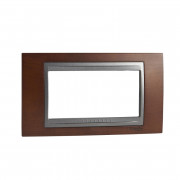 Рамка 4-модульна Schneider Electric Unica Top тютюн/графіт MGU66.104.2M4