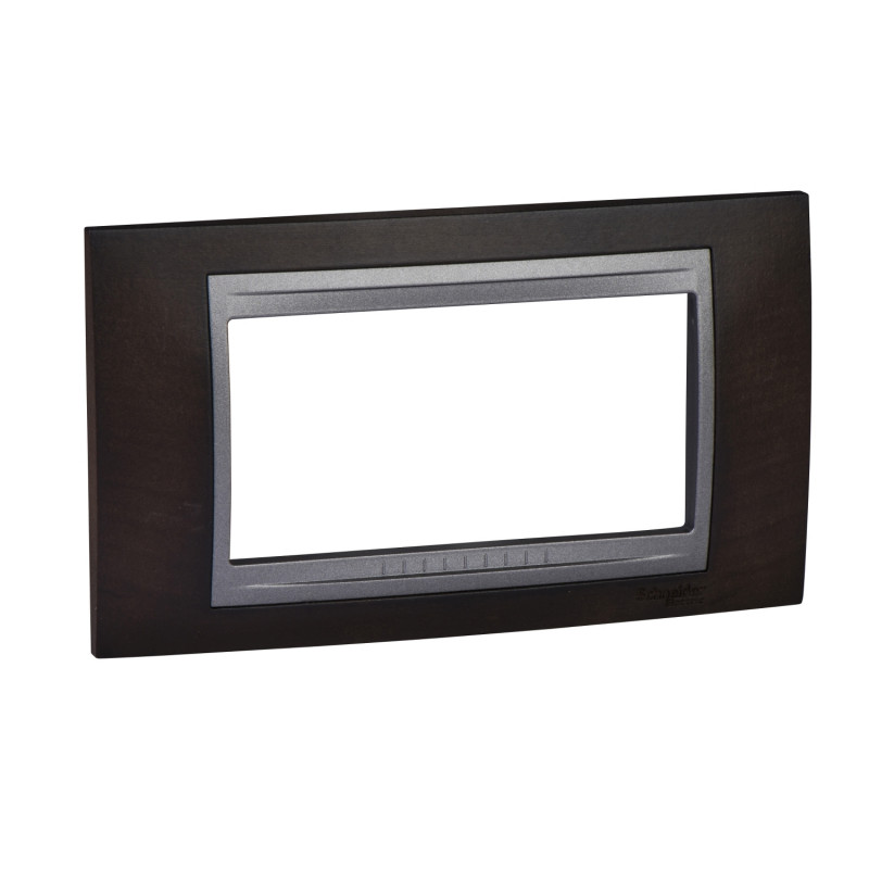 Рамка 4-модульная Schneider Electric Unica Top венге/графит MGU66.104.2M3