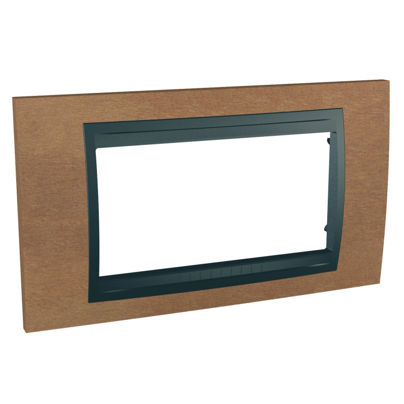 Рамка 4-модульная Schneider Electric Unica Top черешня/графит MGU66.104.2M2