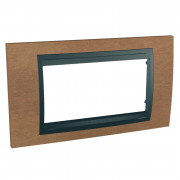 Рамка 4-модульна Schneider Electric Unica Top черешня/графіт MGU66.104.2M2