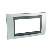 Рамка 4-модульная Schneider Electric Unica Top изумрудный/графит MGU66.104.294