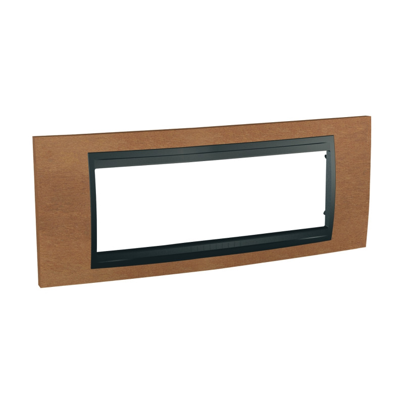 Рамка 6-модульная Schneider Electric Unica Top черешня/графит MGU66.106.2M2