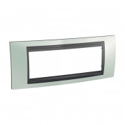 Рамка 6-модульная Schneider Electric Unica Top изумрудный/графит MGU66.106.294