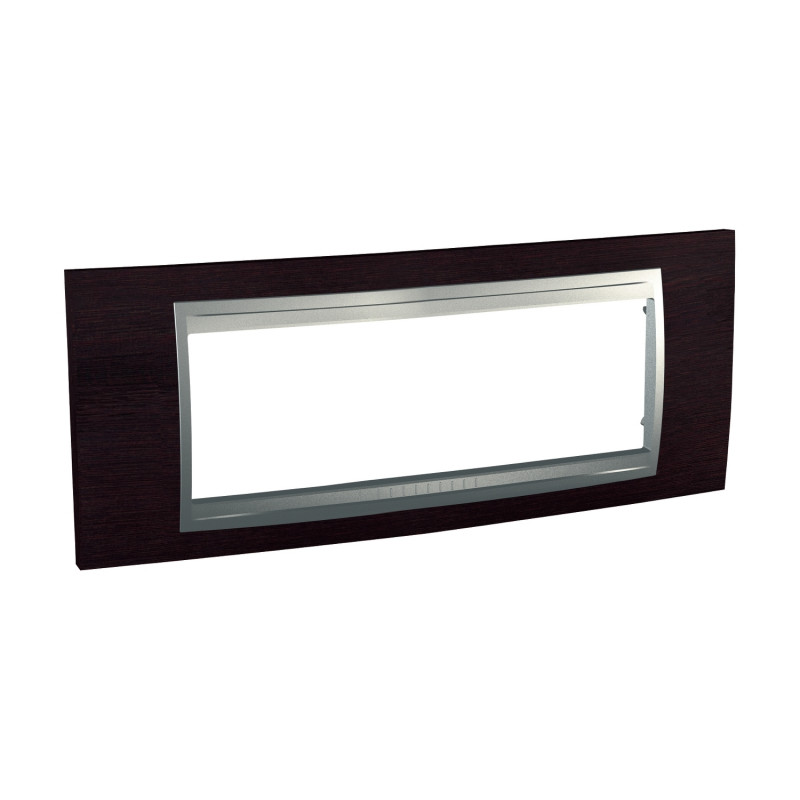 Рамка 6-модульная Schneider Electric Unica Top венге/алюминий MGU66.106.0M3