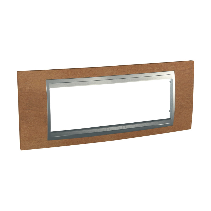 Рамка 6-модульная Schneider Electric Unica Top черешня/алюминий MGU66.106.0M2