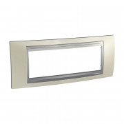 Рамка 6-модульная Schneider Electric Unica Top титановый/алюминий MGU66.106.095