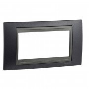 Рамка 4-модульная Schneider Electric Unica Top металлик/графит MGU66.104.297