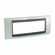 Рамка 6-модульная Schneider Electric Unica Top изумрудный/графит MGU66.106.294