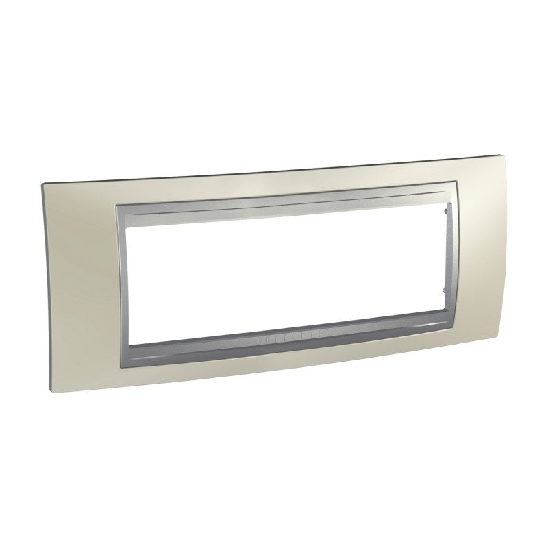 Рамка 6-модульная Schneider Electric Unica Top титановый/алюминий MGU66.106.095