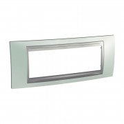 Рамка 6-модульная Schneider Electric Unica Top изумрудный/алюминий MGU66.106.094