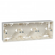 Коробка для наружного монтажа Schneider Electric Unica Colors/Unica Basic слоновая кость MGU8.006.25