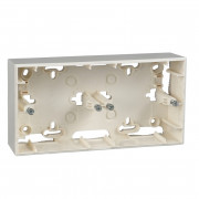 Коробка для наружного монтажа Schneider Electric Unica Colors/Unica Basic 2 поста слоновая кость MGU8.004.25