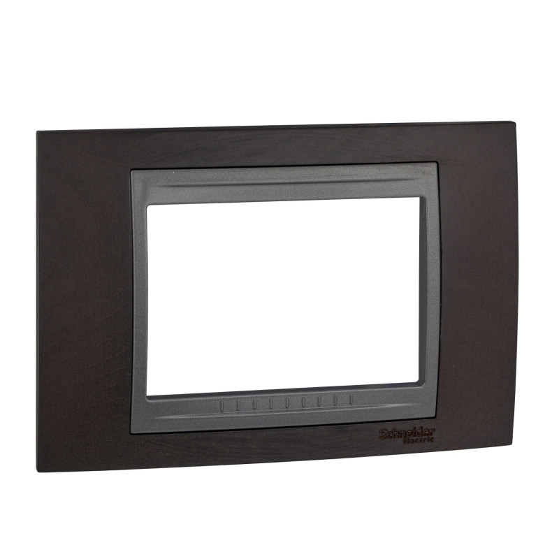 Рамка 3-модульная Schneider Electric Unica Top венге/графит MGU66.103.2M3