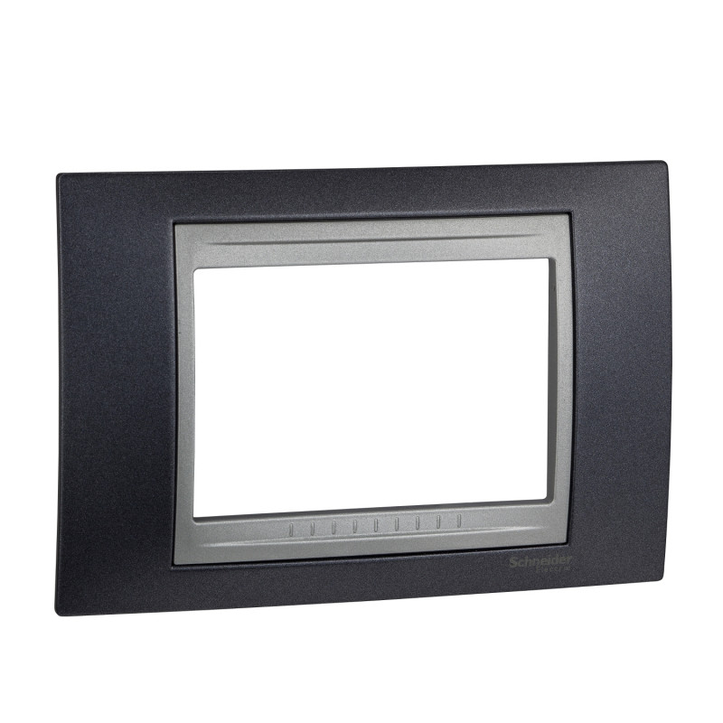 Рамка 3-модульная Schneider Electric Unica Top металлик/алюминий MGU66.103.097