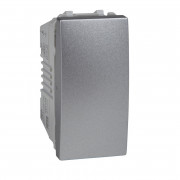 Выключатель Schneider Electric Unica 1-клавишный схема 1 алюминий MGU3.101.30