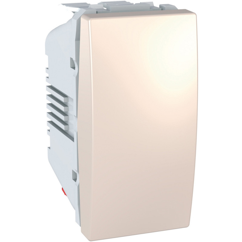 Вимикач Schneider Electric Unica 1-клавішний схема 6 слонова кістка MGU3.103.25