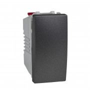 Вимикач Schneider Electric Unica 1-клавішний схема 6 графіт MGU3.103.12