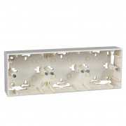 Коробка для зовнішнього монтажу Schneider Electric Unica Colors/Unica Basic слонова кістка MGU8.006.25