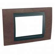 Рамка 3-модульная Schneider Electric Unica Top табак/графит MGU66.103.2M4