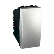 Выключатель Schneider Electric Unica 1-клавишный 16А схема 1 алюминий MGU3.161.30