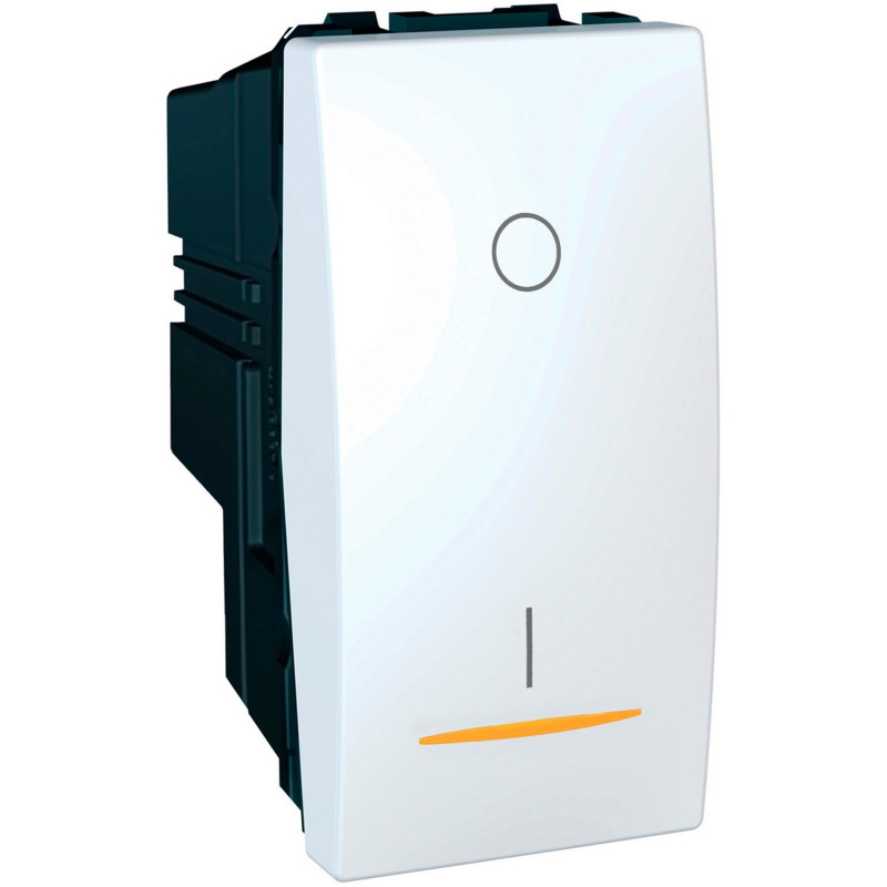 Вимикач Schneider Electric Unica 16А 2 полюси схема 2 з індикацією білий MGU3.162.18S