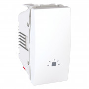 Выключатель Schneider Electric Unica кнопочный 10А с символом Свет белый MGU3.106.18L