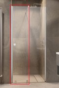 Створення душових дверей Radaway Furo DWJ RH 44.2х200 см розсувна права хром/прозоре скло 10107442-01-01RU