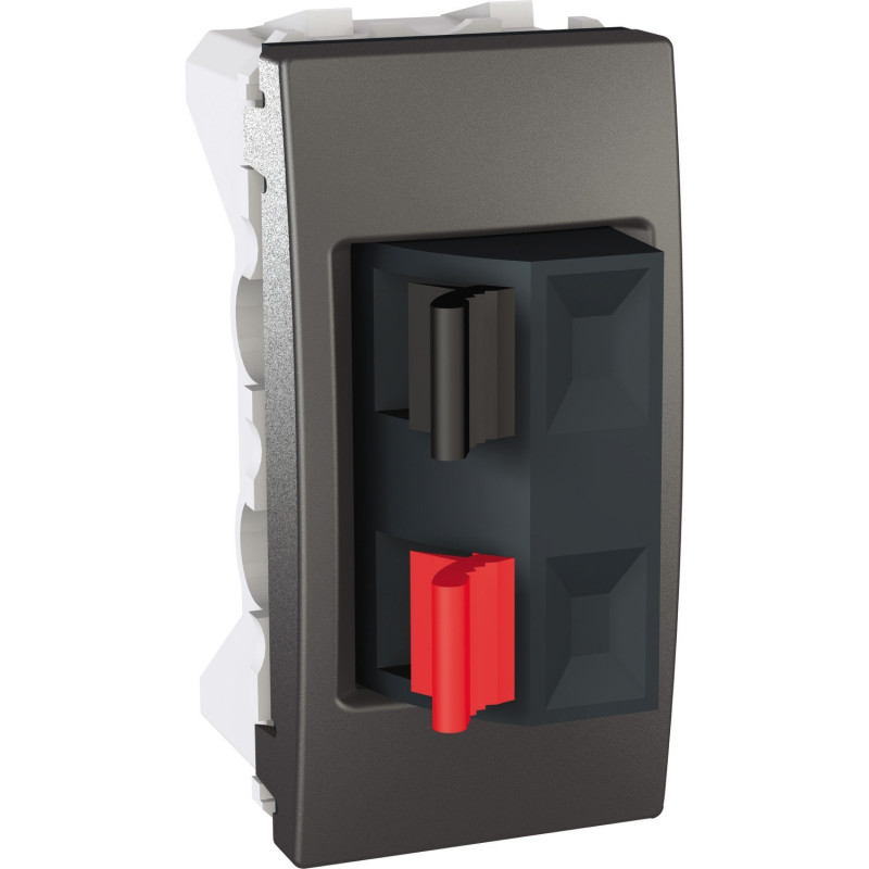 Аудио розетка Schneider Electric Unica 1 модуль графит MGU3.487.12