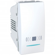 Кнопка звонка Schneider Electric Unica 10А с подсветкой и символом Звонок белый MGU3.106.18CN